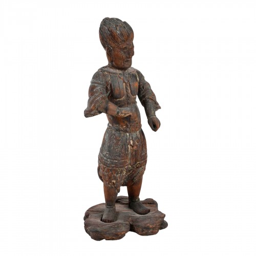 Grande figure en bois sculpté, Japon début de l’épique Héian 794 - 1185