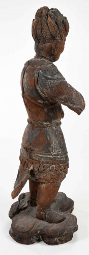 Grande figure en bois sculpté, Japon début de l’époque Héian 794 - 1185 - Cristina Ortega & Michel Dermigny