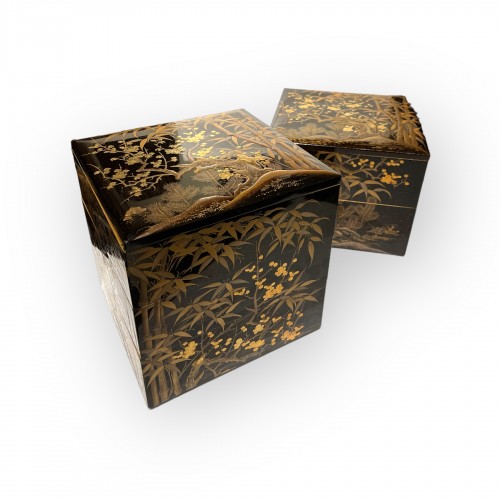Japanese  lacquer box, Meiji period, 19th century  - Asian Works of Art Style 