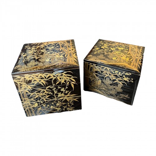 19th century - Japanese  lacquer box, Meiji period, 19th century 