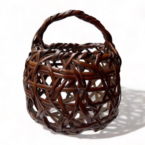  - Japan, Bamboo basket hanakago by Tanabe Chikuunsai II (1910-2000).