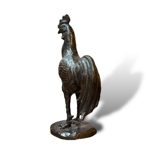  Coq en bronze par par Yoneji Ichi (1896-1986) - 