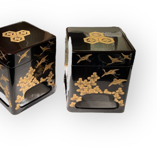 Pair of Large Lacquer Boxes, Japan circa 1900-1920 - 