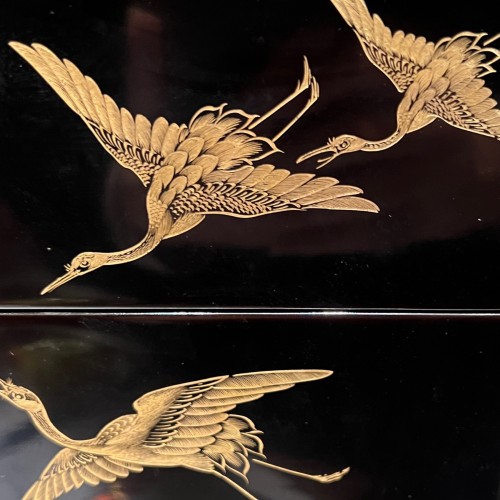 Antiquités - Pair of Large Lacquer Boxes, Japan circa 1900-1920