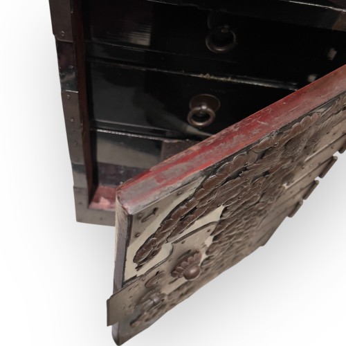 19th century - Narrow Tansu Chest, japon Meji
