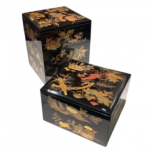 Boîte jubako à cinq compartiments, Japon, vers 1920 - 1940.