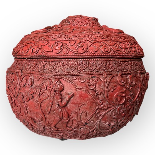 Large Arakan Lacquer Box, 1Burma 9th Century - Asian Works of Art Style 