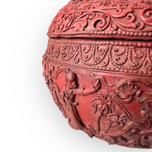 Large Arakan Lacquer Box, 1Burma 9th Century - 