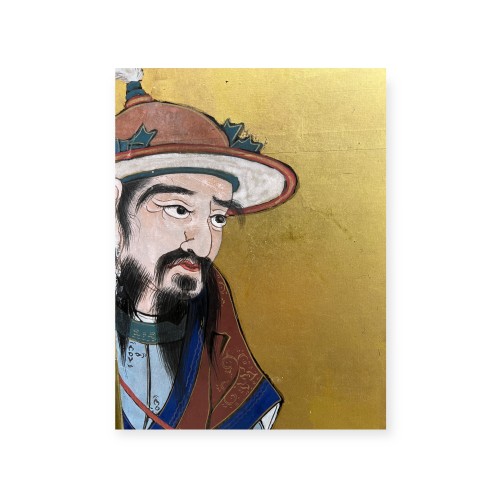 - Paravent à deux feuilles, Les marchands Chinois, Japon époque Edo