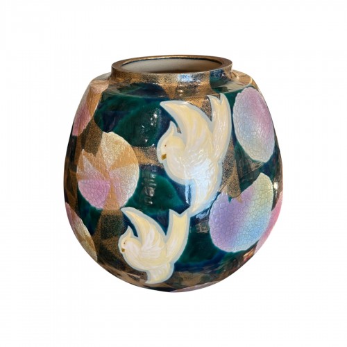 Grand vase en céramique, Fujimura Hoshu (1903–1970)