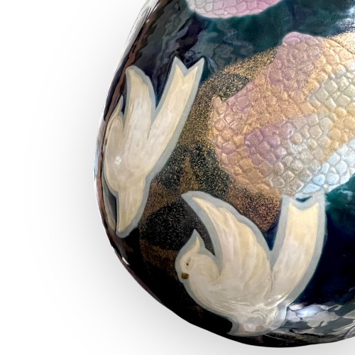 Grand vase en céramique, Fujimura Hoshu (1903–1970) - Arts d
