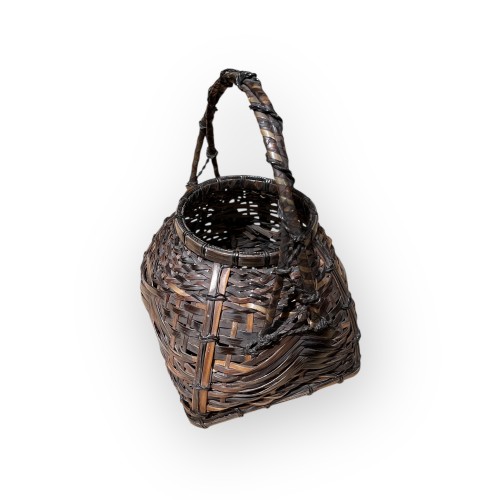 Whalebone hanakago, Japa ,Meiji-Taisho - Asian Works of Art Style 