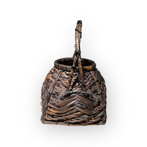 19th century - Whalebone hanakago, Japa ,Meiji-Taisho
