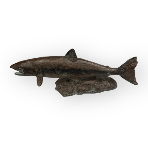 Années 50-60 - Paire de saumons en bronze, 1968— Saka Tand? (1920-1998)