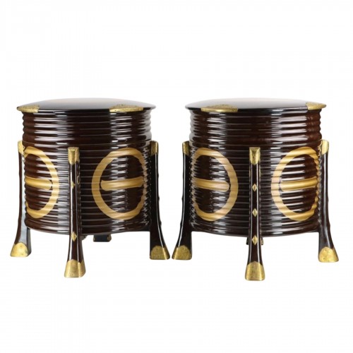 Pair of Kai-awase Game Boxes, Japan, Edo period, early 19th century