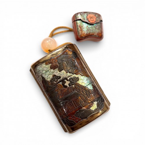 17th century - inro, late 17th–early 18th century, with four compartments and a lacquered lid.