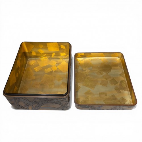 Antiquités - Boite en laque de Wajima, Nishizuka Choko (1888–1976)