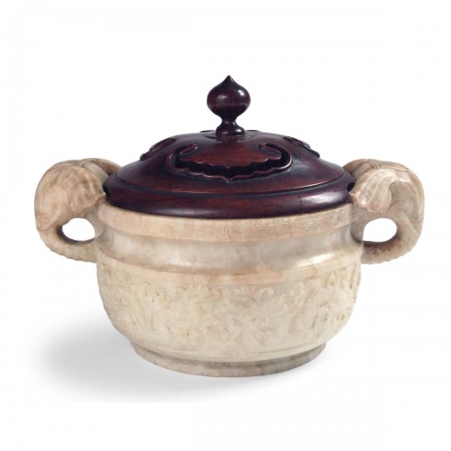  - An unusual soapstone censer, Ming Period; China early 17th c 