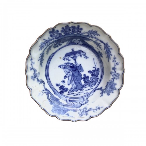 A Japanese Blue and White Porcelain flat bowl c.1690 – 1740