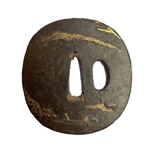 Tsuba , signée Jakushi, Japon, 19e siècle - Arts d