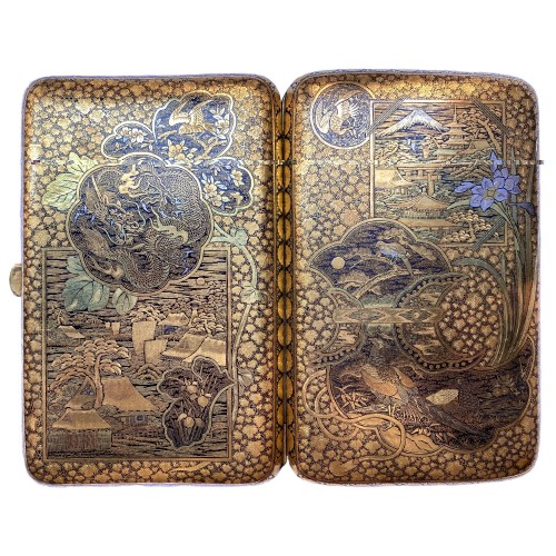 Japan, An impressive Komai cigars  case, Meiji period.