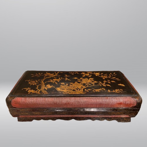 Large lacquer and basketry box, China Ming period, early 17th century. - Asian Works of Art Style 