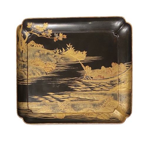 Llacquer tray, Japan Edo period 18th century - Asian Works of Art Style 