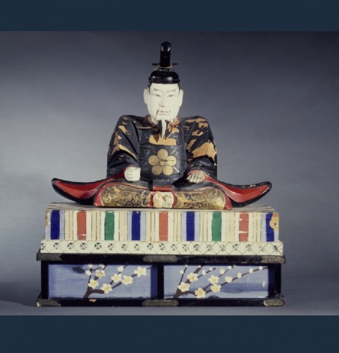 XIXe siècle - Sugawara No Michizane sous la forme de Tenjin, Japon 19e siècle