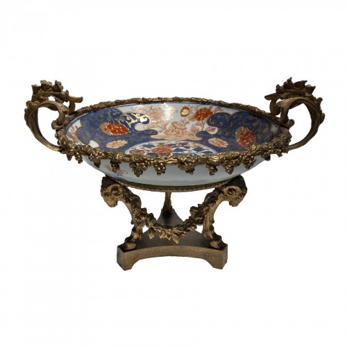 Coupe Imari Chine de commande 18e, monture française 19e