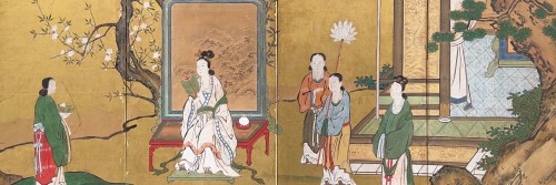Japan, The Queen Mother of the West, Kano school, Edo, 18th Century  - Asian Works of Art Style 