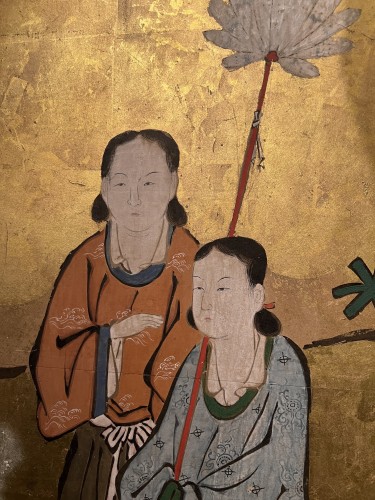 Asian Works of Art  - Japan, The Queen Mother of the West, Kano school, Edo, 18th Century 