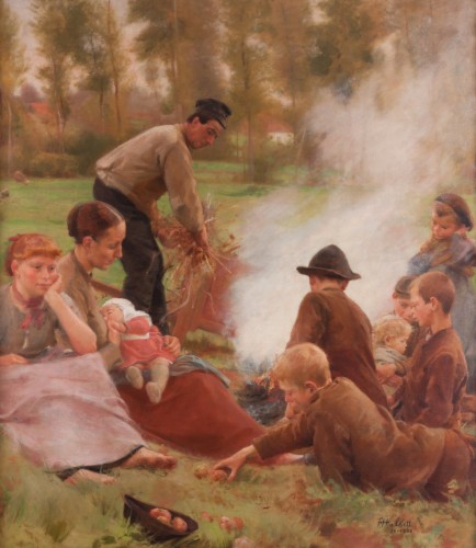 François-Joseph Halkett (1856–1921) -  Le Feu de Fanes