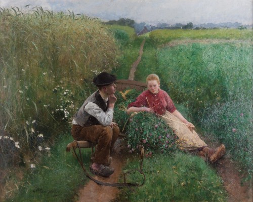Jeune amour - Évariste Carpentier (1845-1922)  
