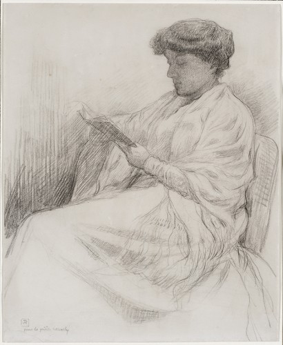Théo van Rysselberghe (1862-1926) - Laure Flé Lisant