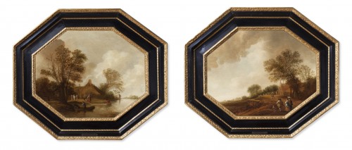 Pieter Jansz Van Asch (1603–1678) - Paire de paysages hollandais