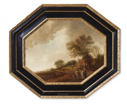 Tableaux et dessins Tableaux XVIIe siècle - Pieter Jansz Van Asch (1603–1678) - Paire de paysages hollandais