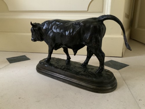 Rosa Bonheur (1822-1899) - Walking Bull - Sculpture Style Napoléon III