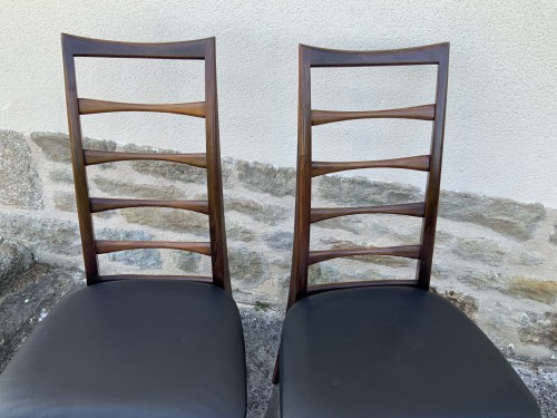 Sièges Chaise - Niels Koefoed. Suite de 4 chaises en palissandre modèle Lis