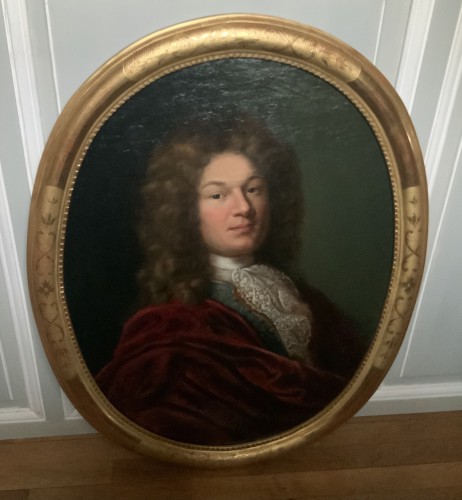 Tableaux et dessins Tableaux XVIIIe siècle - Deux portraits formant paire d’un couple aristocratique, école française du XVIIIe siècle