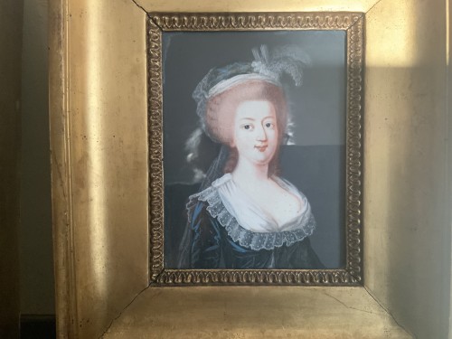Tableaux et dessins Dessin, Aquarelle & Pastel - Portraits de Louis XVI et Marie Antoinette, gouaches fin XVIIIe