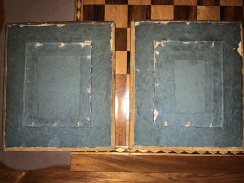 Antiquités - Portraits de Louis XVI et Marie Antoinette, gouaches fin XVIIIe