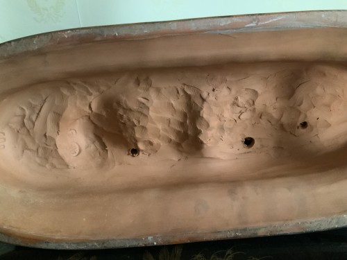 Terre cuite Bacchus enfant chevauchant un bouc, ( d’après clodion) - Napoléon III