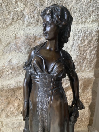 Antiquités - Danseuse au tambourin -  Paul Dubois (1827- 1905)