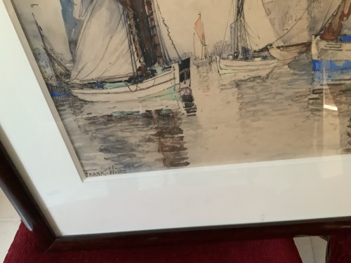 Art Déco - Frank Will (1900-1950) Bateaux de pêche à Concarneau