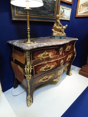 French Louis XV commode stamped SAR - Furniture Style Louis XV