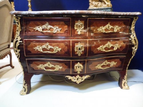 Louis XV - Commode tombeau époque Louis XV estampillée SAR