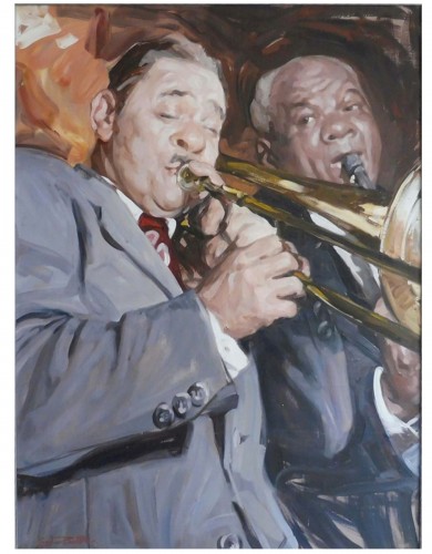 Sydney Bechet et Jonah Jones - Léon Zeytline (1885-1962)