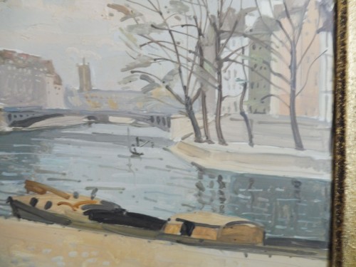 Edmond Ceria (1884-1955)  - Paris, la Seine et Notre Dame  - Danièle Fontaine Antiquaire