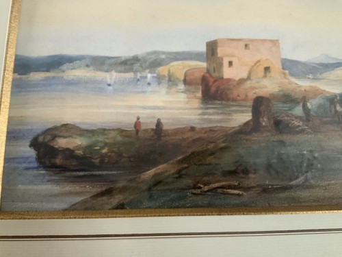Tableaux et dessins Dessin, Aquarelle & Pastel - Gouache Napolitaine attribuée à Gabriele CARELLI (1820- 1900 )