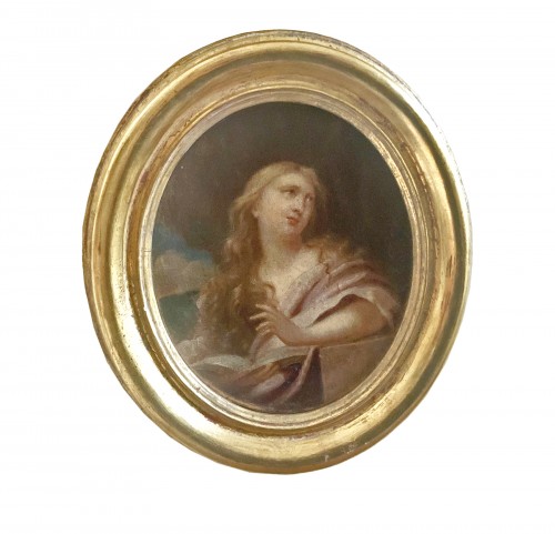 Figure biblique de la Madeleine,  école Italienne du XVIIe